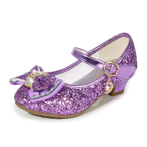 KD9021 Nuove <span class=keywords><strong>Scarpe</strong></span> Mary Jane per Bambine, Calzature Principessa <span class=keywords><strong>con</strong></span> Fiocco, Tomaia in PU Leggera e Antiscivolo - Product Image 2