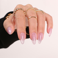 Senboma – faux-ongles en amande personnalisée, French, yeux de chat ombré, presse sur les ongles, nail art, ongles artificiels, faux ongles