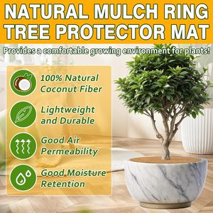 Anello di pacciame in fibra di cocco 24 pollici Coco cocco anello <span class=keywords><strong>albero</strong></span> pacciame <span class=keywords><strong>tappetino</strong></span> 100% protezione naturale <span class=keywords><strong>albero</strong></span> <span class=keywords><strong>tappetino</strong></span> copertura <span class=keywords><strong>per</strong></span> piante - Product Image 3