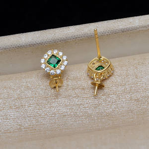 Ensemble de pendentifs en argent S925 faits à la main en forme de V pour femme, perles vides 7-11 mm pour accessoires DIY, perles en vrac 4376 - Product Image 2