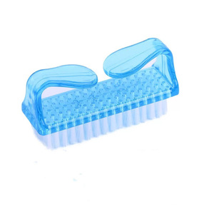 Brosse plastique à récurer pour ongles, mini klaxon de bœuf, pour nettoyage de la poussière, outil de manucure, pédicure, Nail Art, 1 pièce - Product Image 3
