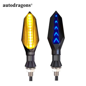 Feux de jour à LED bicolores ambre et bleu pour motos, haute luminosité - Product Image 3
