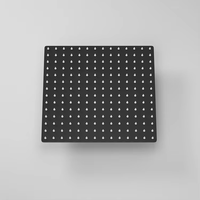 Système de douche encastré carré noir mat, ensemble de robinetterie de douche dissimulée, ensemble de douche dissimulé en laiton pour projets et appartements