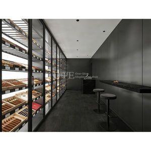 Humidor <span class=keywords><strong>de</strong></span> <span class=keywords><strong>Cedro</strong></span> Español para Cigarros, <span class=keywords><strong>Vitrina</strong></span> <span class=keywords><strong>de</strong></span> Madera con Iluminación para Exhibición <span class=keywords><strong>de</strong></span> Tabaco, Mobiliario para Tienda <span class=keywords><strong>de</strong></span> Cigarros - Product Image 3