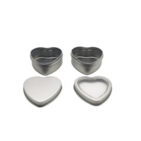 Boîte en fer blanc en forme de cœur, mini-boîte à bonbons avec fenêtre, petite boîte à bijoux, boîte cadeau en métal, impression offset, finition laquée, aromathérapie