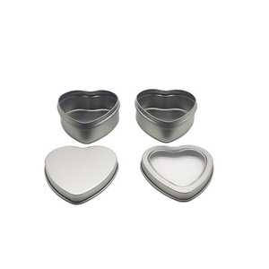 Tinplate Heart Shaped <b>Tin</b> Box Mini Candy Window Small Jewelry Gift Metal Box Offset Printing Lacquered Finish Aromatherapy - Product Image 4