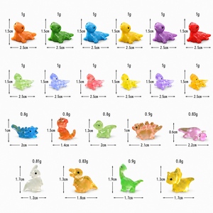 Figurines de dinosaures et lézards miniatures en résine phosphorescente pour jardins féeriques, micro-paysages et décoration intérieure – Vente en gros OEM - Product Image 2