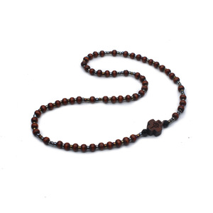 2024 all'ingrosso 59 Mini <span class=keywords><strong>rosario</strong></span> perline di legno perline elastiche Yago nero croce perline <span class=keywords><strong>rosario</strong></span> bracciale <span class=keywords><strong>da</strong></span> polso per gli uomini - Product Image 3