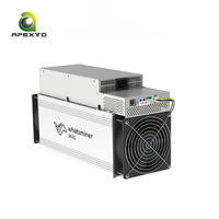 Whatminer M60S BTC ASIC Miner avec alimentation électrique 172TH/s 170T, rig de minage Bitcoin à profit élevé, Microbt, nouveau stock