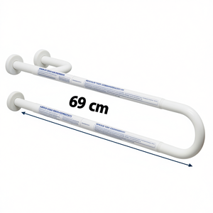 Barra de Apoyo con Refuerzo de 69 cm, Barra de Agarre Izquierda para Seguridad en el Baño - Product Image 2
