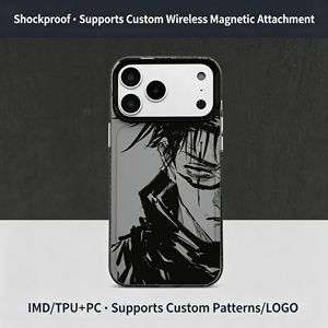 Custodia in TPU antiurto con grafica a fumetti nera stile anime, <span class=keywords><strong>cover</strong></span> protettiva per <span class=keywords><strong>iPhone</strong></span> 17 16 15 14 13 Pro Max - Product Image 4