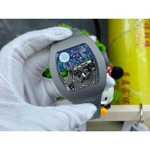 Luxurious Diver Tourbillon <b>Automatic</b> Mechanical Carbon Fiber Sapphire Case Rubber Band Unisex Sports Watch 50 Bar Water - Product Image 3