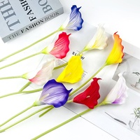Künstliche Calla-Lilie aus EVA, Einzelner Blumenstiel für Hochzeiten und Außeneinsatz, Großhandel, Realistische Kunstblume