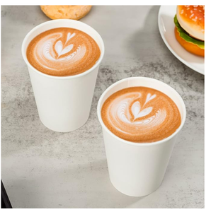 Vasos de Papel Gruesos Desechables de 12 oz para Café Caliente, Blancos, para Usar en Cafeterías, Bistrós, Fiestas y Eventos - Product Image 5