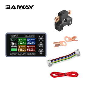 <span class=keywords><strong>6</strong></span>-36V 30A 汎用 LCD カーバッテリーモニター 充電 放電 電圧 バッテリー容量インジケーター メーターテスター BW-Tc147 - Product Image 1