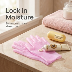 Guanti di Bellezza in Silicone Riutilizzabili, Resistenti al Calore, Antiscivolo per Depilazione e Maschera Notturna per la Cura della Pelle - Product Image 3