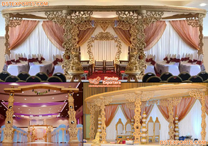 Plateau de mariage en bois à thème Vintage, 1 pièce, pour mariage, jonc doré et élégant, décoration de mariage - Product Image 5