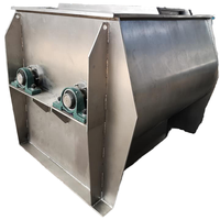Mélangeur à ruban horizontal automatique en acier inoxydable SUS304/SUS316L certifié CE BODI pour chauffage moteur et usage alimentaire 100L-20000L