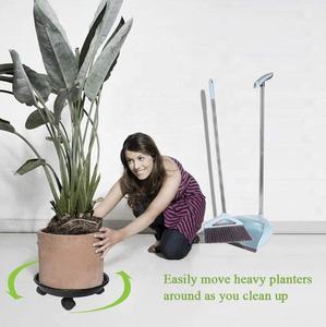 Chariot à plantes, <span class=keywords><strong>support</strong></span> de plantes rond, déplaceur de pots de fleurs, <span class=keywords><strong>support</strong></span> de palette pour pots de plantes, chariot à <span class=keywords><strong>roulettes</strong></span> avec roues universelles - Product Image 3