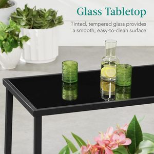 4 Piece Outdoor Textilene Patio Conversation Set Loveseat <b>Chairs</b> Coffee <b>Table</b> Steel Frame Furniture - Product Image 5