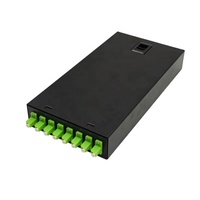 Boîtier de terminaison fibre optique 8 ports LC/APC monomode FTTH mural avec pigtail en acier laminé à froid