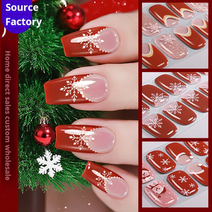 Nuevas Tendencias, Adhesivos de Gel <span class=keywords><strong>para</strong></span> <span class=keywords><strong>Uñas</strong></span> de Larga Duración SIN Necesidad de Hornear, Color Rosa Ruborizado, Tiras de Gel UV <span class=keywords><strong>para</strong></span> <span class=keywords><strong>Uñas</strong></span>, Adhesivos de <span class=keywords><strong>Uñas</strong></span> Semicurados - Product Image 3