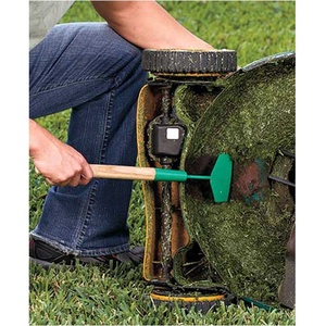 Nettoyeur de lame de tondeuse à gazon en caoutchouc vert et noir et en tuyau de fer LTJY, grattoir de nettoyage de jardin, outils de taille GA173B - Product Image 6