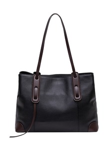 Bolso Tote de Cuero Genuino para Mujer, Clásico, Casual, de Gran Capacidad, con Dos Asas, Diseño Duradero con Patrón de Lichee - Product Image 4