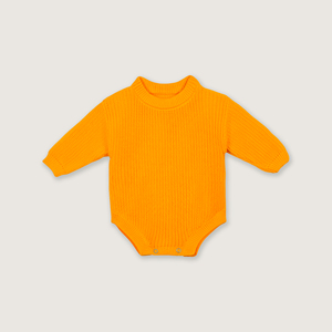 Combinaison bébé garçon en coton 100% tricoté, couleur unie, boutons YKK, hiver, ODM & OEM Vietnam. - Product Image 3