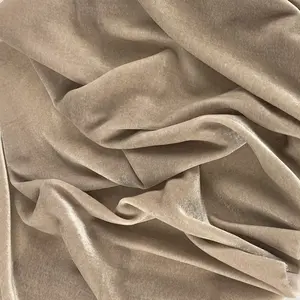 Silk Velvet With Spandex Fabric Hand Soft Velour Fabric Wholesale Elastane Silk Velvet