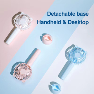 Nhà Máy Bán Buôn Nhỏ 3 Tốc Độ Gió Làm Mát Có Thể Sạc Lại Bảng Điện Đứng Bàn USB Xách Tay Mini Cầm Tay <span class=keywords><strong>Fan</strong></span> - Product Image 3