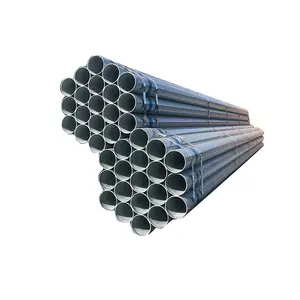 ASME-tubo de acero galvanizado de inmersión en caliente, STK400, TSX-GP, 13660, de carbono soldado, para andamio, erw, tubo de metal GI