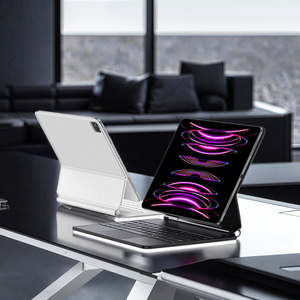 Ultrafino 12,9 pulgadas desmontable <span class=keywords><strong>RGB</strong></span> retroiluminado Magic para Apple iPad Pro LED USB 3,0 ROHS certificado Universal funda francés ruso - Product Image 3