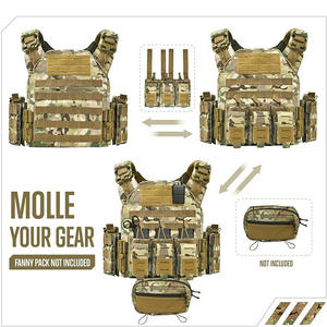 Gilet lesté tactique à dégagement rapide pour hommes, doublure en polyester imperméable 1000D pour l'entraînement en plein air, la chasse et le gaming - Product Image 6