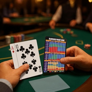 Carte Strategiche Bifacciali per Blackjack e Texas Poker con Classificazioni delle Carte e Strategia Base - Product Image 4