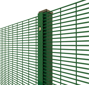 High <strong>Security</strong> 358 Anti-Climb <strong>Mesh</strong> Fence <strong>Powder</strong> Coated Metal Frame for Garden Heat Treated Wood Factory Fencing Trellis Gates - Product Image 3