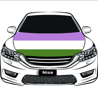 Housse de voiture personnalisée en polyester extensible arc-en-ciel pour voitures unisexe et gay, pour protection temporaire contre la poussière et protection solaire pour véhicule
