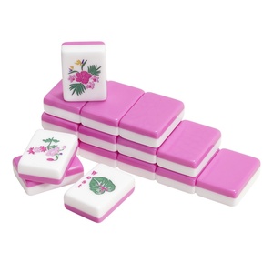 Juego de Fichas de Mahjong Acrílicas Rosadas Modernas de 40 mm Personalizadas para Casino, Regalos para Festivales y Noches de Juego en Familia - Product Image 4