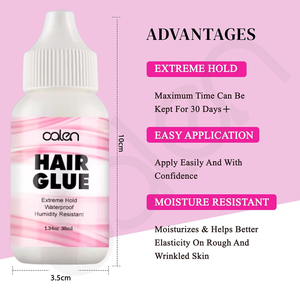 Vente chaude Colle capillaire liquide à tenue forte, imperméable, naturelle, à base de plantes, en PU, format voyage, marque privée, outil pour extensions de cheveux en dentelle - Product Image 2