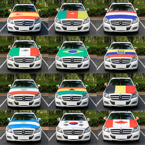 Personalizado Todos los países 120*150cm Elasticidad Bandera de coche Tela de poliéster Bandera de motor México Cubierta de capó de motor de coche Bandera de capó - Product Image 2