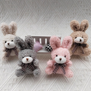Nhà Máy Bán buôn mini Gấu nâu và Bunny Keychain mềm siêu sang trọng với PP bông điền phụ kiện sang trọng - Product Image 4
