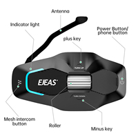 Nouvel interphone de casque de moto EJEAS X10, communication en groupe pour 10 motards, intercom Bluetooth pour moto