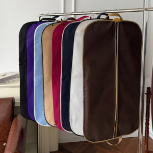 Sac de rangement pliable pour vêtements avec poignée, grande capacité, anti-poussière, non-tissé, personnalisable avec logo, pour costumes - Product Image 3