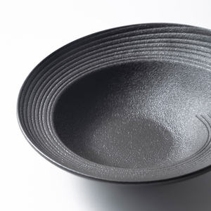 <span class=keywords><strong>Assiette</strong></span> en porcelaine <span class=keywords><strong>noire</strong></span> de 12 pouces (400 ml) à bord incurvé, <span class=keywords><strong>grande</strong></span>, pour salade et soupe, en céramique naturelle durable, style japonais, pour restaurant - Product Image 3