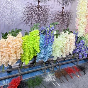 F-1576 Descuento de Fábrica, Decoración de Boda, Flores de Glicinia Blancas, Guirnalda Artificial de Glicinia Colgante - Product Image 6