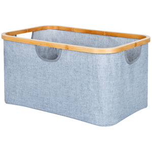 Collapsible Laundry <b>Basket</b> <b>Rectangle</b> Oxford Cloth Gray Khaki Black Clothing Organizer <b>Storage</b> <b>Basket</b> Bathroom Use - Product Image 5