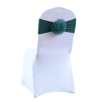 Nœuds de chaise en organza élastiques pour décoration de fête, nœuds de chaise de mariage