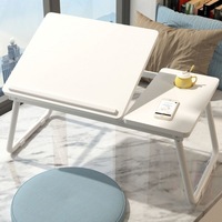 Lit pliable bureau d'ordinateur portable dortoir étudiant bureau de lit avec fente pour carte de téléphone portable avec porte-gobelet table portable d'extérieur pour la maison