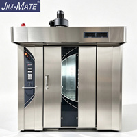 Four rotatif automatique 380V gaz/diesel/électrique à 2 chariots et 64 plateaux pour la cuisson de divers aliments – Équipement de boulangerie