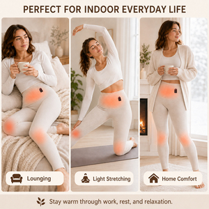 Leggings chauffants électriques pour femmes, taille haute, 3 zones de chauffage <span class=keywords><strong>thermique</strong></span>, vente en gros - Product Image 4
